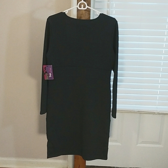 Shapesational Ultimate Shaping Black Long Sleeves Dress Size L Shape Built In - Picture 3 of 14